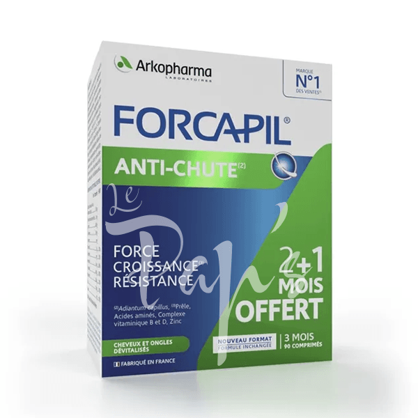 FORCAPIL – Anti-Chute Cheveux & Ongles, 90 comprimés